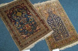 2-teiliges Konvolut von Gebetsteppichen