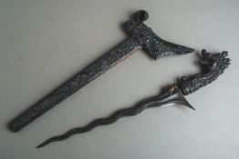 Kris / Dolch (Bali, Indonesien, wohl 19./20. Jh.)