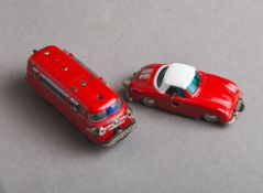 2-teiliges Konvolut von Spielzeugautos (Schuco, 60er J.)