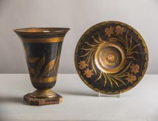 Kratervase mit Schale (Frankreich, Art déco, 1920er J.)