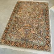 Seidenteppich (wohl Kaschmir)