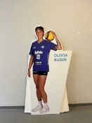 Lebensgroßer Pappaufsteller Olivia Rusek (handsigniert)