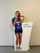 Lebensgroßer Pappaufsteller Tanja Großer (handsigniert)