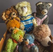 7-teiliges Konvolut von Teddybären