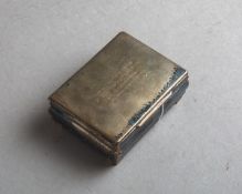 Zigarettendeckeldose 835 Silber (wohl 30/40er J.)