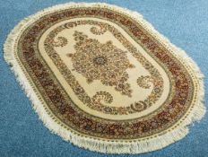 Seidenteppich (wohl Nain, Persien, 60/70er J.)