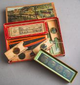 36-teiliges Konvolut von Laterna Magica Bilder-Glasplatten (um 1900)