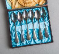 6-teiliger Mokkalöffel-Satz (20/30er J., Art déco)