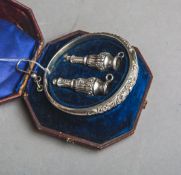 3-teiliges Set von Silberutensilien (19. Jh.)