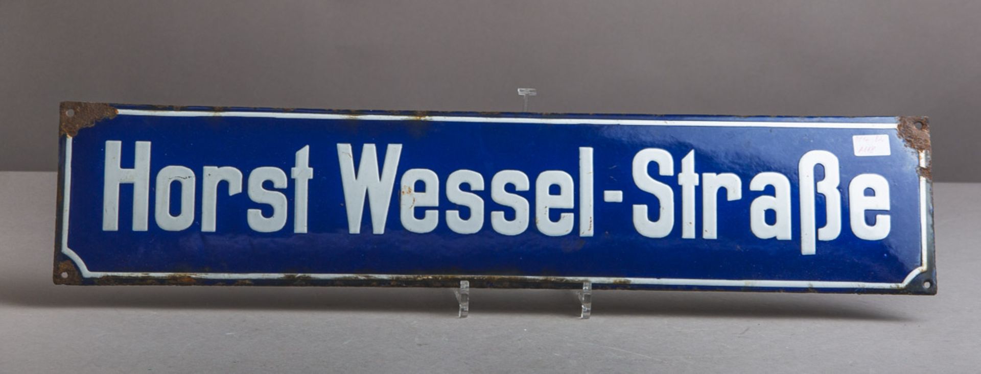 Emailschild / Straßenschild "Horst Wessel-Strasse" (Drittes Reich)