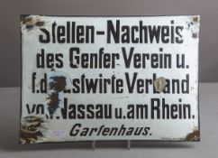 Altes Blechschild