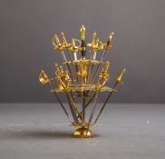 Kleiner Ständer m. Schwertern / Olivenspießen (20. Jh.)