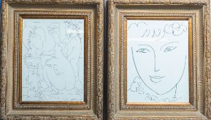 Paar elegante Bilderrahmen