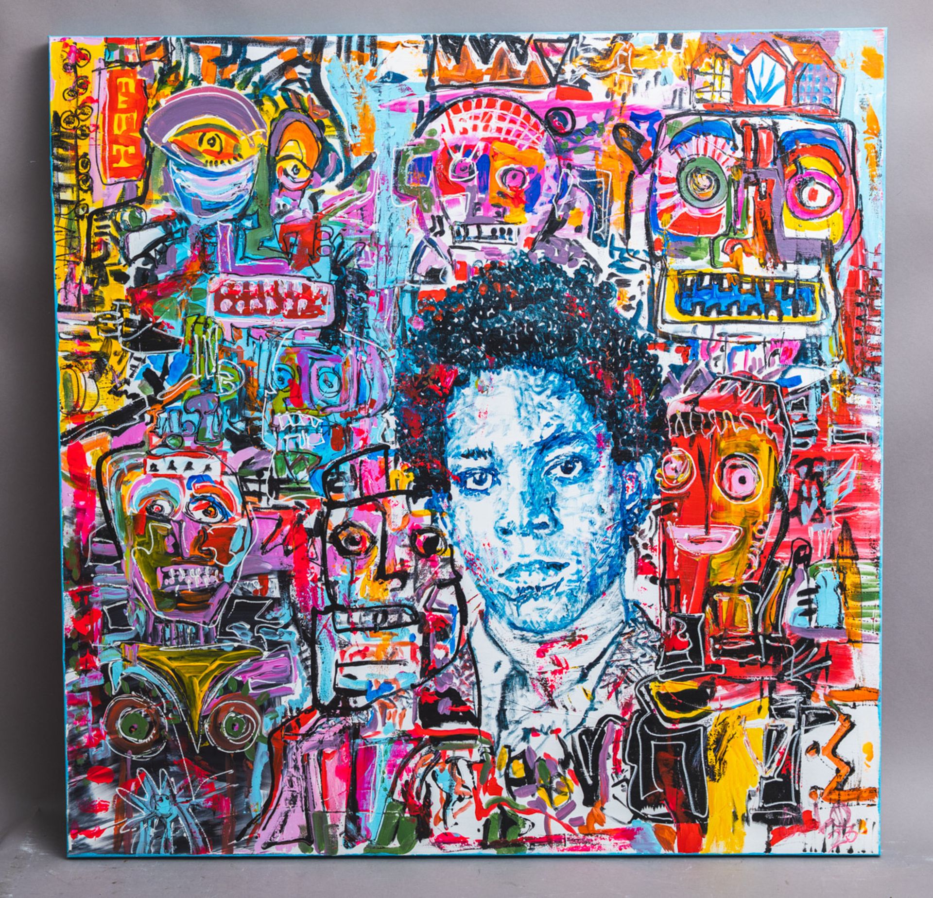 Michels, Oliver (geb. 1958), "Tribute to Jean Michel Basquiat"