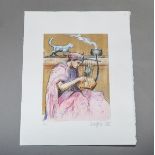 Bettag, Franz-Joseph (geb. 1959), Musikerin mit Katze