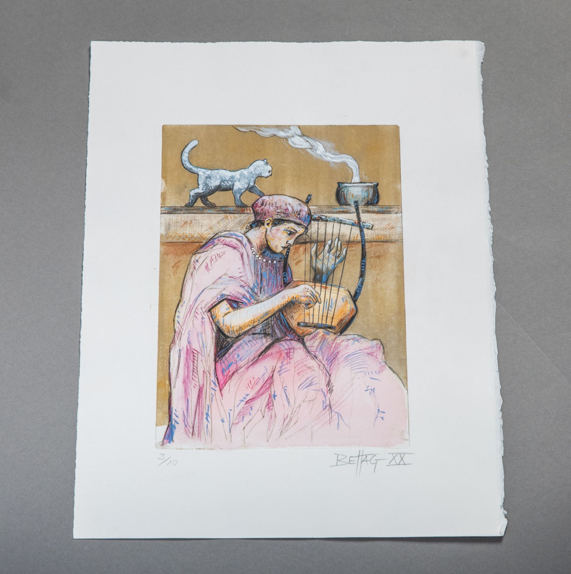 Bettag, Franz-Joseph (geb. 1959), Musikerin mit Katze