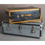2-teiliges Konvolut von alten Koffern