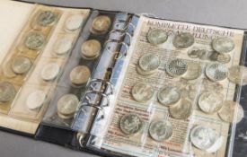 41-teiliges Konvolut von 10-DM-Sondermünzen (BRD)