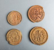 4-teiliges Konvolut von Modellen / Siegeln (17. Jh.)