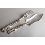 Jagdliches Vorlegebesteck 800 Silber (Frankreich, 19. Jh.)