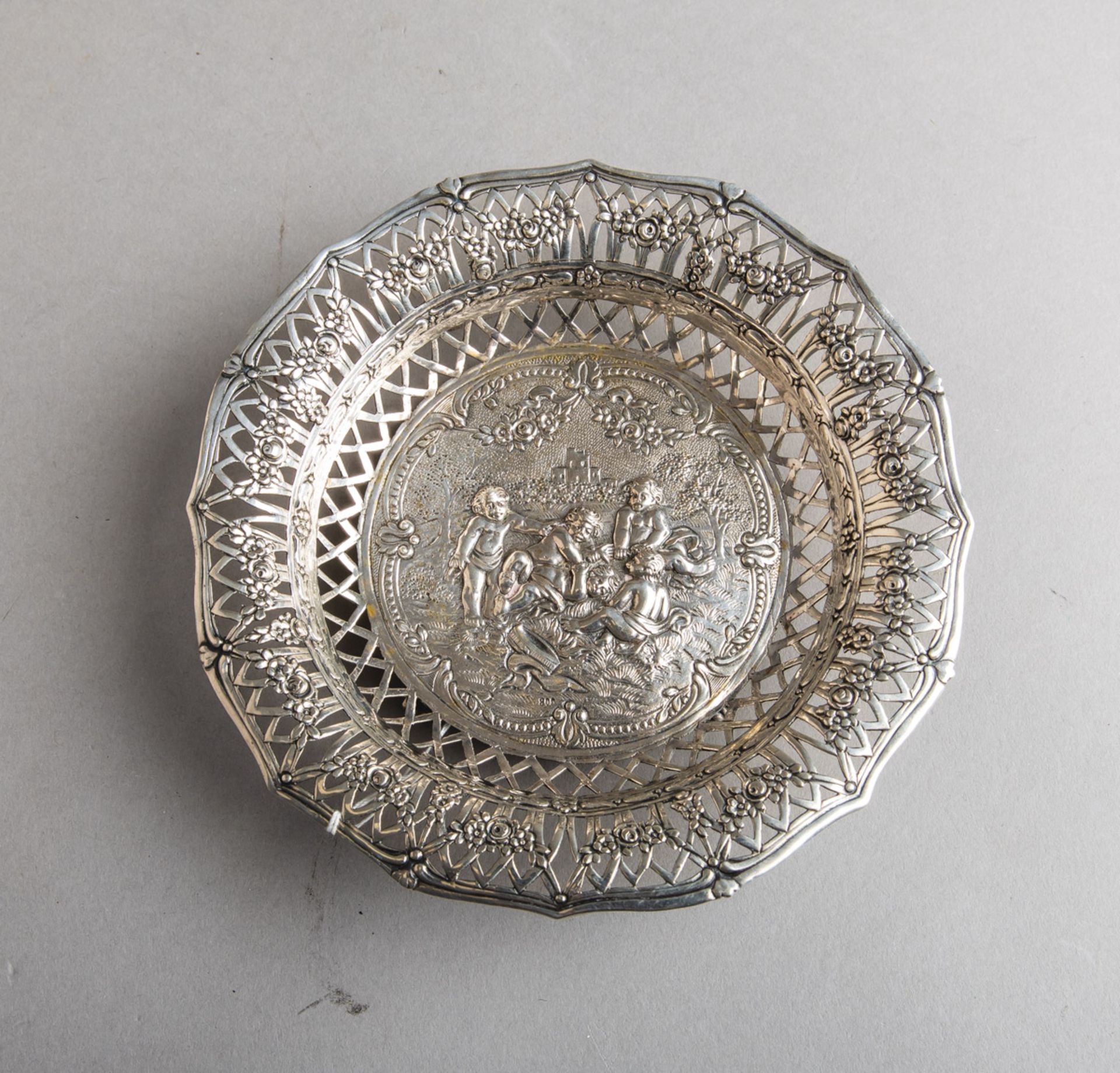 Runde Schale 800 Silber (um 1900)