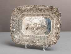 Rechteckige Schale 800 Silber (19./20. Jh.)