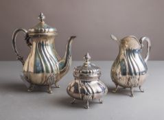 3-teiliges Kaffeegarnitur-Set 800 Silber