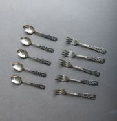 10-teiliges Konvolut von Besteckteilen 925 Sterlingsilber