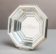 Achteckige Schale 835 Silber (20/30er J., Art déco)