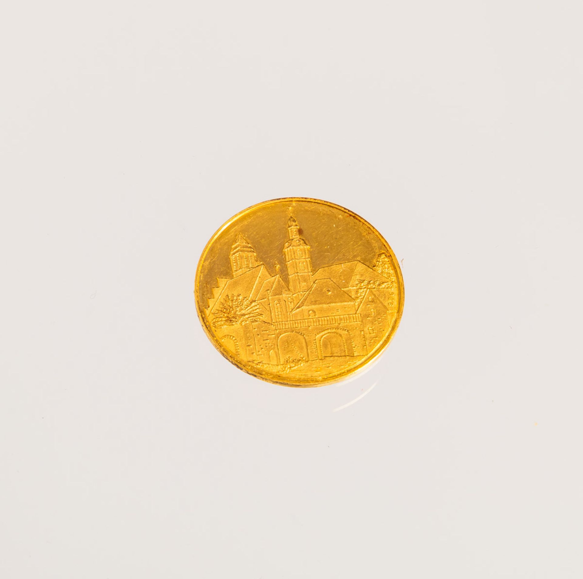 Goldmünze / Medaille "Opelstadt Rüsselsheim" 1966