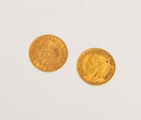 2-teiliges Set Goldmünzen 10 Mark