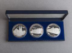 3-teiliges Set von Münzen / Münzsatz: 