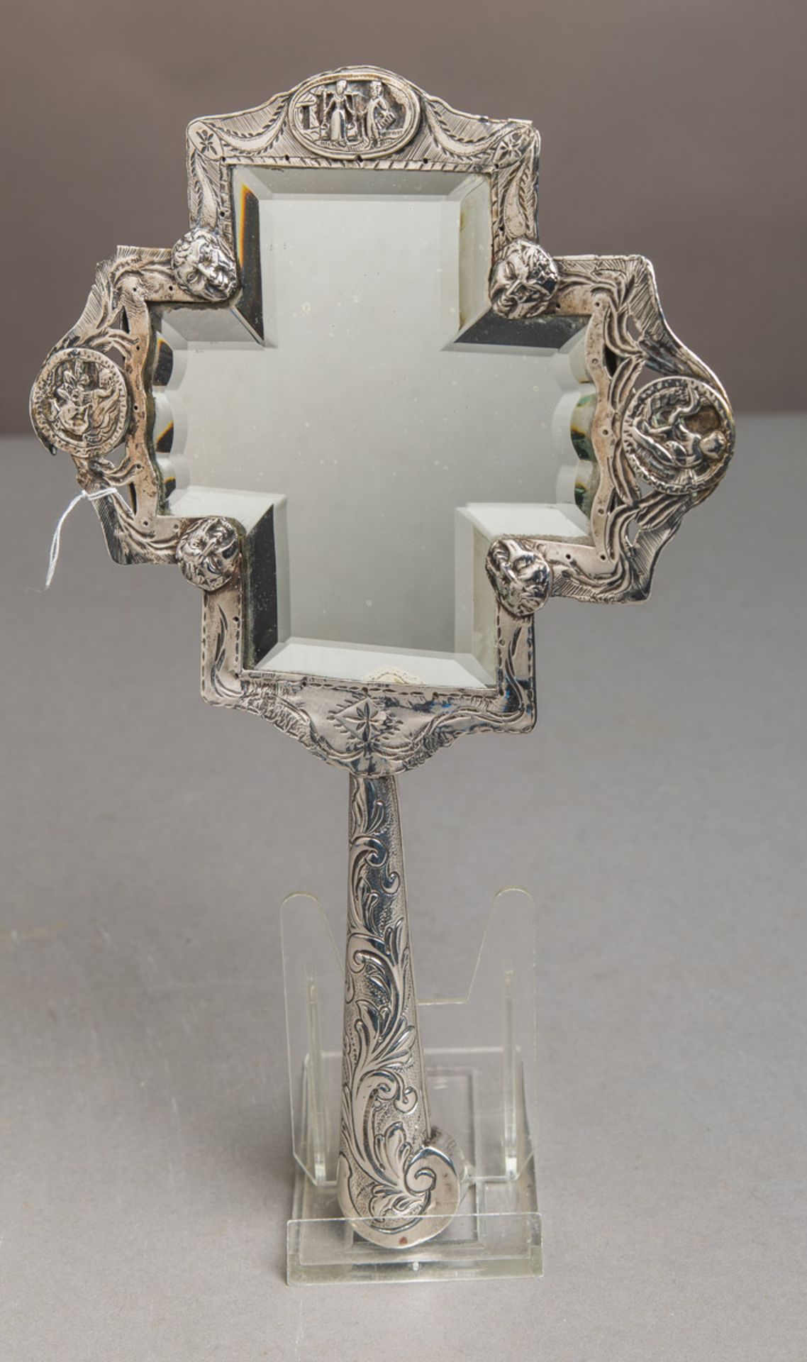 Handspiegel 833 Silber (wohl Niederlande, 18./19. Jh.)