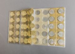 80-teiliges Konvolut von 5-DM-Münzen (BRD)