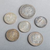 6-teiliges Konvolut von Münzen (Deutschland)