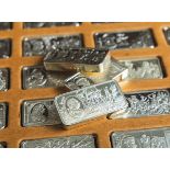 50-teiliges Konvolut von Silberbarren 925 Sterlingsilber