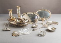 44-teiliges Konvolut von verschiedenen Silberteilen