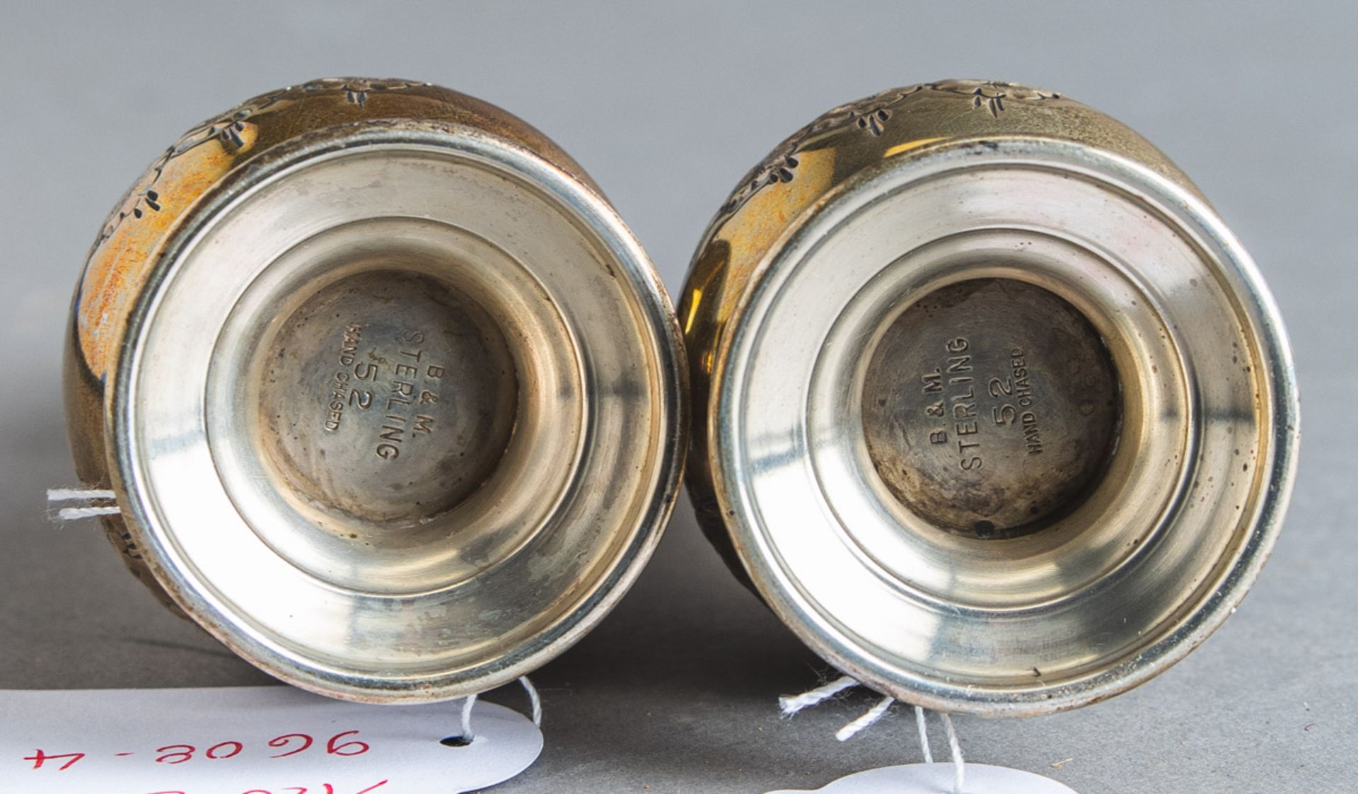 Salz- und Pfefferstreuer 925 Sterlingsilber (Baldwin u. Miller, Newark, New Jersey, USA) - Bild 2 aus 2