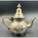 A white metal Arabic tea pot - Image 1 of 3