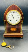 An Ansonia New York, eight day, Edwardian clock 29cm H