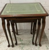 A Mahogany nest of tables