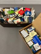 A large selection of vintage matchbooks