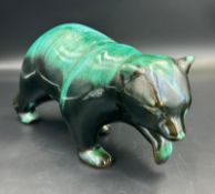 A Vintage Blue Mountain Pottery Bear, 28cm long