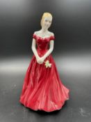 A Royal Wocester Christmas Rose figure