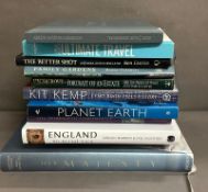 A selection of hardback coffee table books to include Planet Earth, The Garden at Highgrove and