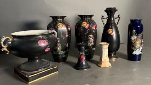 A large selection of various china to include a pair of vases