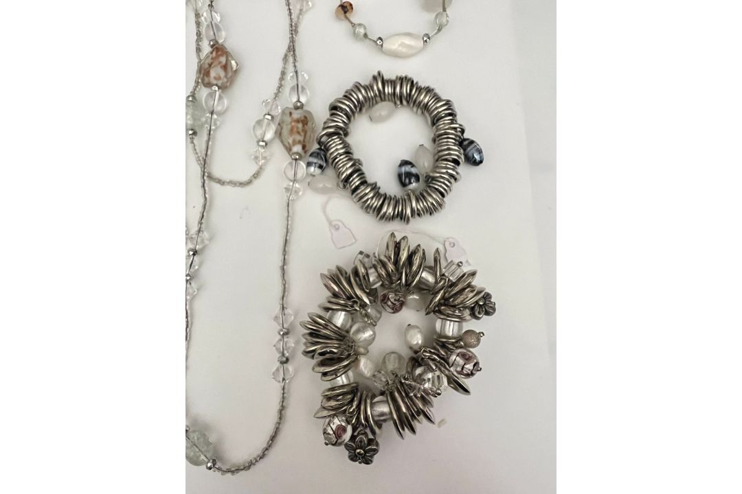 A selection of costume jewellery, layering long necklaces and sweetie bracelets etc - Image 2 of 2