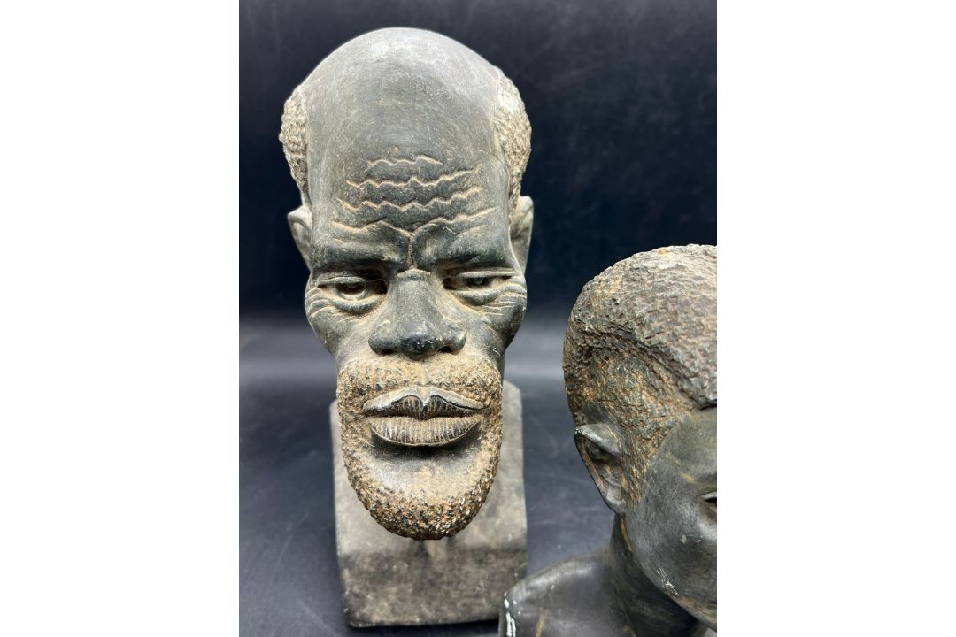 Three stone busts various sizes - Image 2 of 5