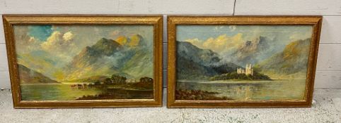 Two landscapes of Highland scenes (Frame 60cm x 40cm)