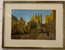 A print of the quad at Merton college Oxford 63cm x 46cm (to raise funds for the fantastic